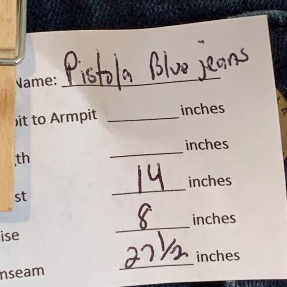 Pistola Moto Zip Arielle Skinny Jeans Women’s Sz 26 Dark Wash Ankle Zip Mid Rise - Picture 2 of 11